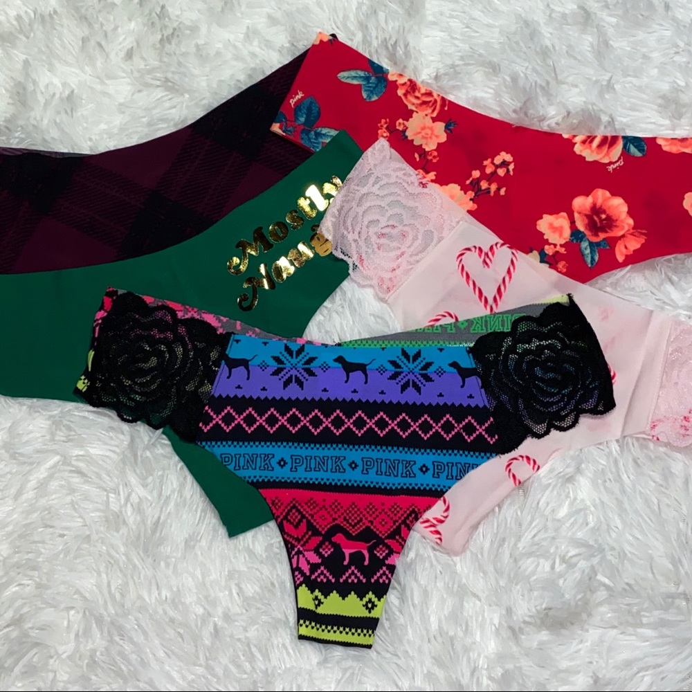 5 pink panties for $25